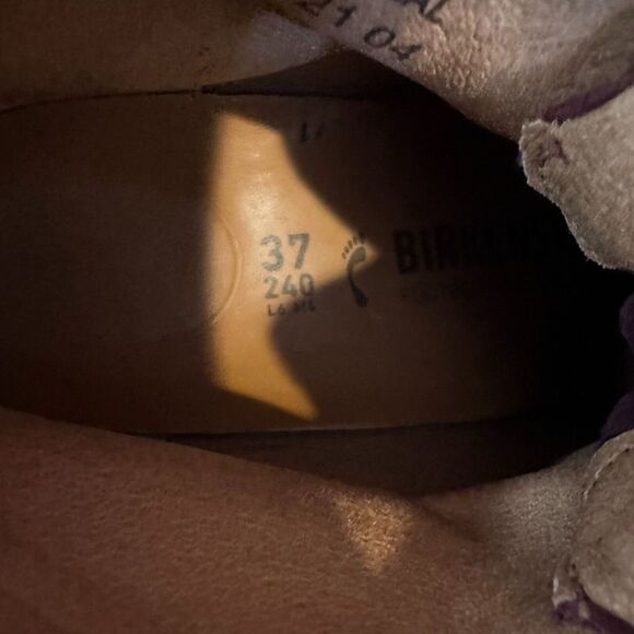 New Womens Birkenstock Jackson Maroon Suede Ankle Boots Size 37 US‎ 6-6.5 Narrow - Picture 6 of 6